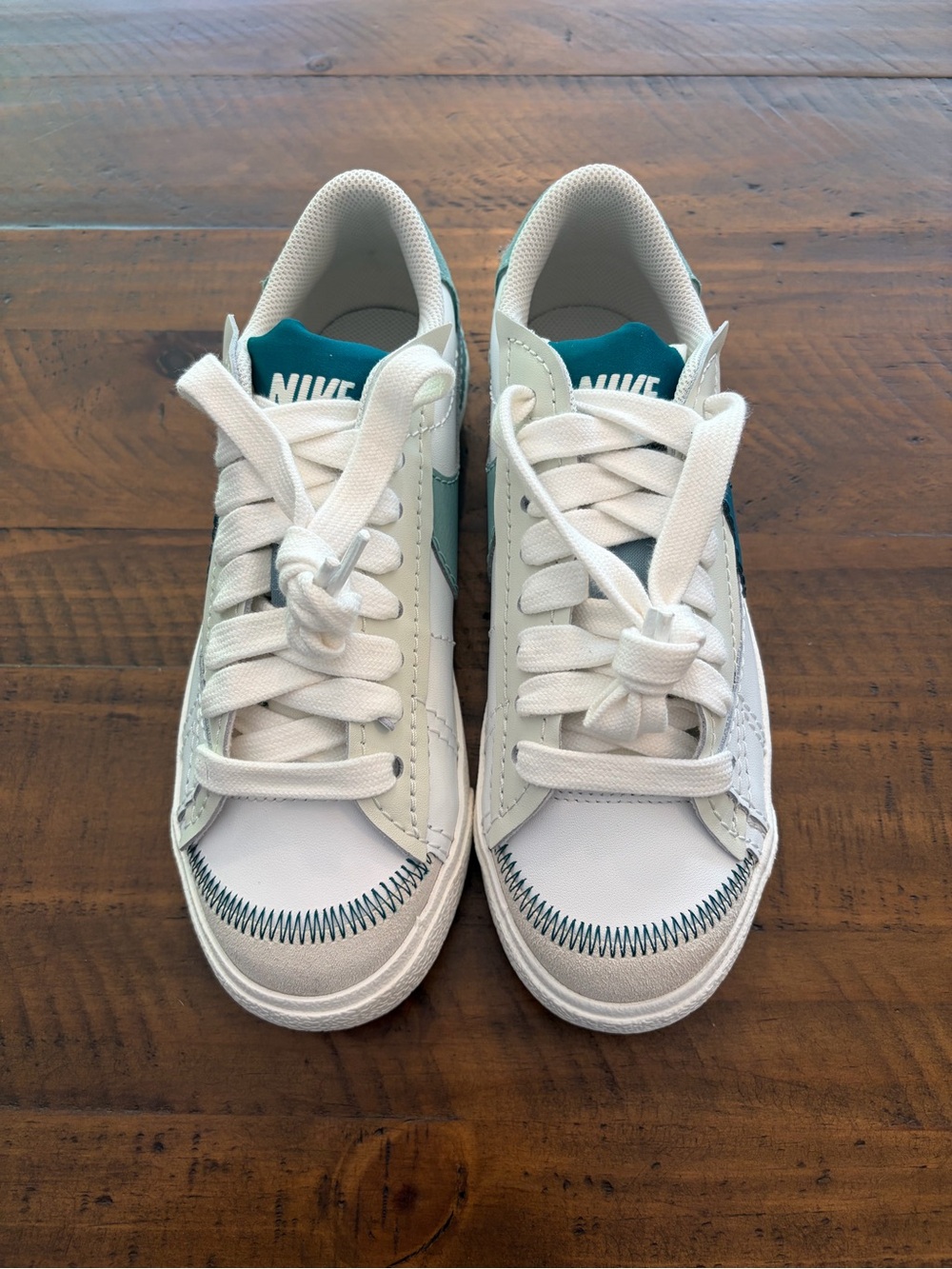 Nike Women’s Blazer Low ‘77 Jumbo Sneakers “summit white geode teal”